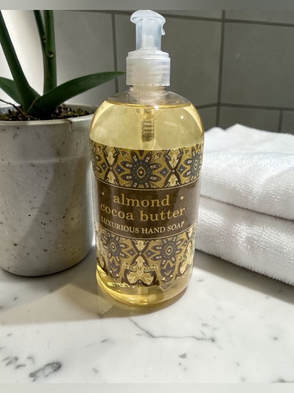 Almond Cocoa Butter Luxurious Hand Soap - Greenwich Bay Trading Co. 16oz